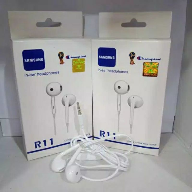 HF HEADSET SAMSUNG R11 BRANDED ORIGINAL KUALITAS BAGUS