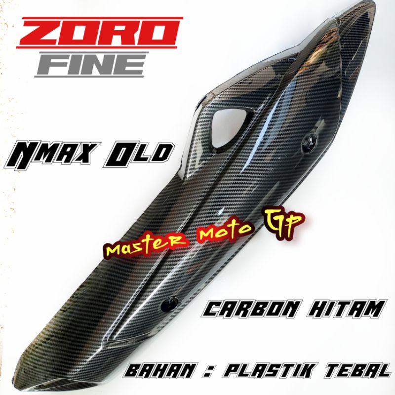 cover kenalpot nmax Old carbon black Tutup kenalpot nmax lama karbon hitam pelindung kenalpot Yamaha nmax 155 carbon Zoro Fine