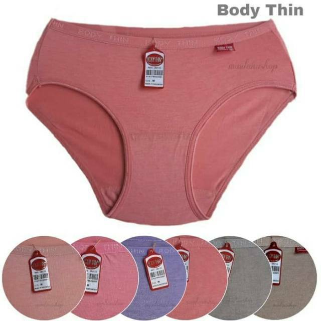  12 Pcs Celana  dalam wanita  Bodythin Murah  Cd Cd 