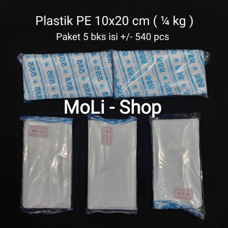 Kantong Plastik PE  (isi 5bks) , Plastik es/gula