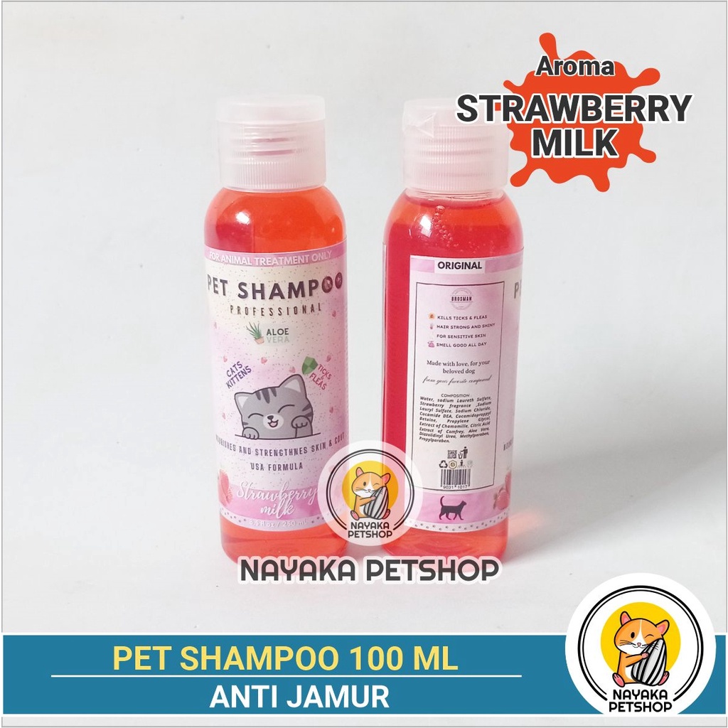 Pet Shampoo 100 ml Shampo Kucing Anti Jamur Sampo Scabies Fungus