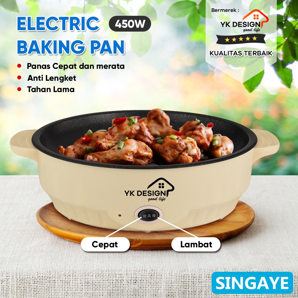 Panci Goreng Elektrik / Panci BBQ / Panci Panggang Elektrik Grill / Panci Elektrik CUC-804