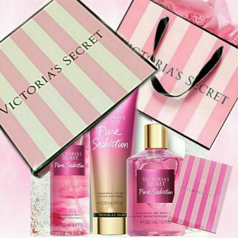 VICTORIA'S SECRET VS PURE SEDUCTION FRUITY JUICED PLUM CRUSHED FREESIA ALL NIGHT LONG SERIES FULLSIZE TRAVELSIZE ROLLERBALL BODY LOTION MIST EAU DE PARFUM EDP