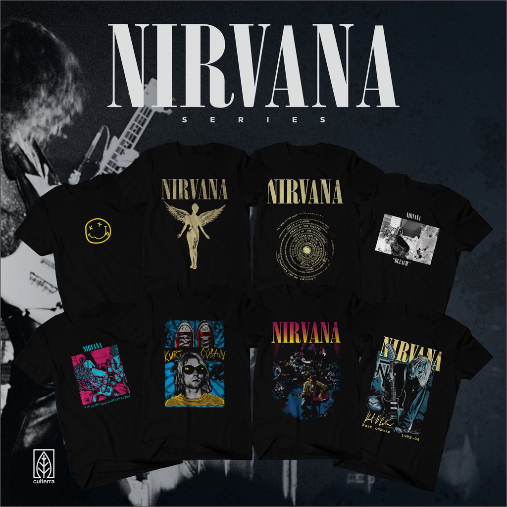 Jual Kaos Band Kaos Nirvana Series Kurt Cobain Baju Musik Metal Rock Shopee Indonesia