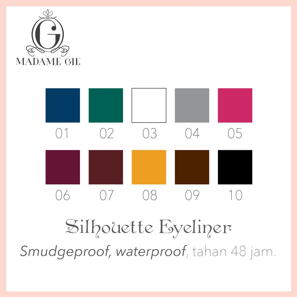 Fashion Fair - Madame Gie Silhouette Eyeliner - Makeup Eyeliner Pensil Waterpoof