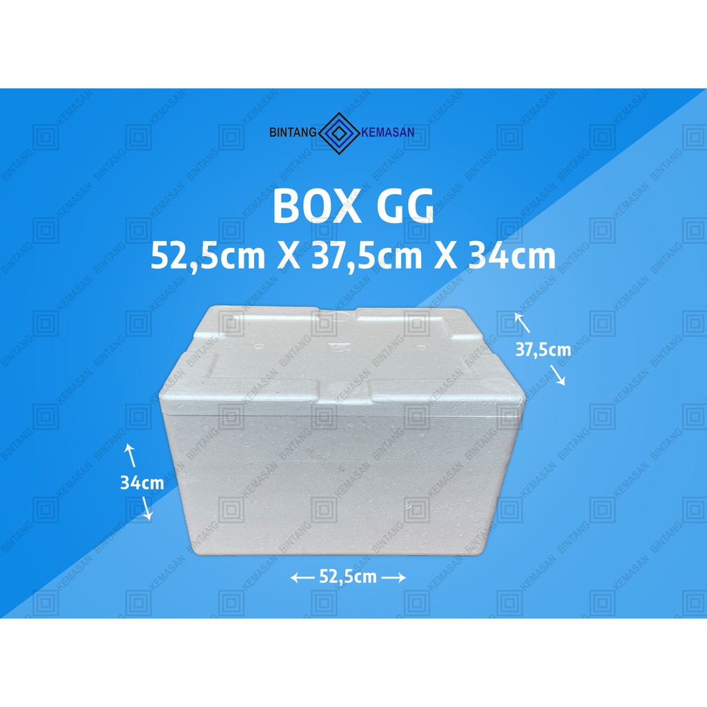 Box Styrofoam GG 52,5 x 37,5 x 34cm