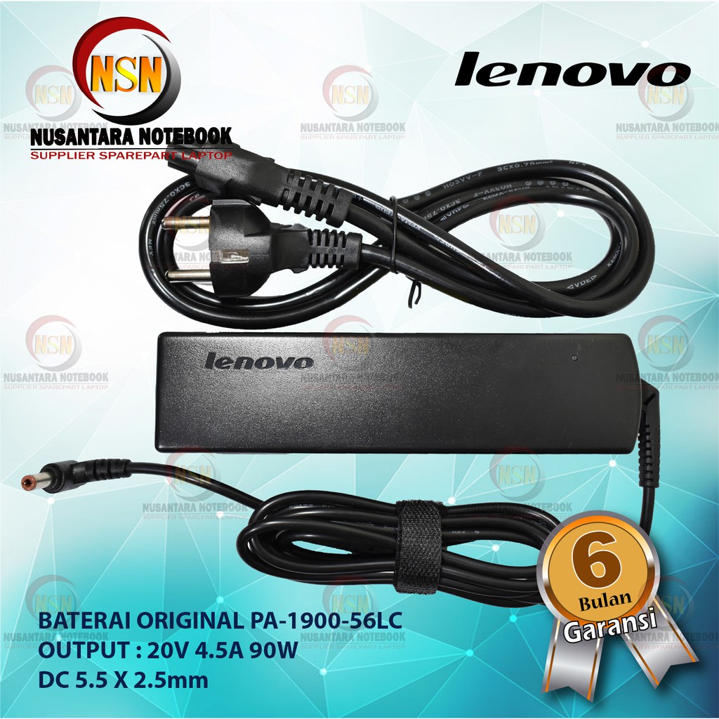 Adaptor Original Lenovo PA-1900-56LC 20V 4.5A 90W DC 5.5 x 2.5mm