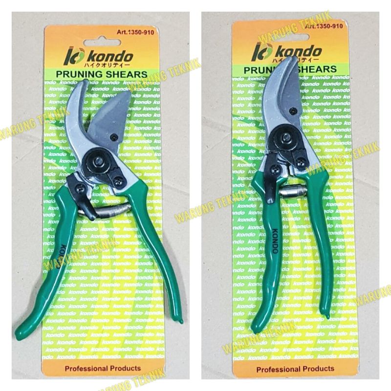 KONDO PRUNING SHEARS GUNTING DAHAN KEBUN RANTING 8&quot; GAGANG METAL
