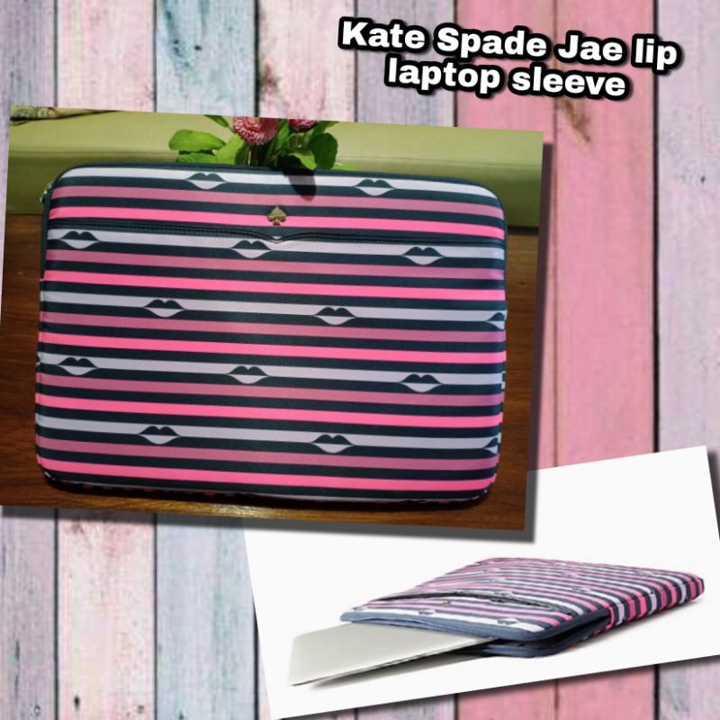 kate spade laptop sleeve case lip jae original