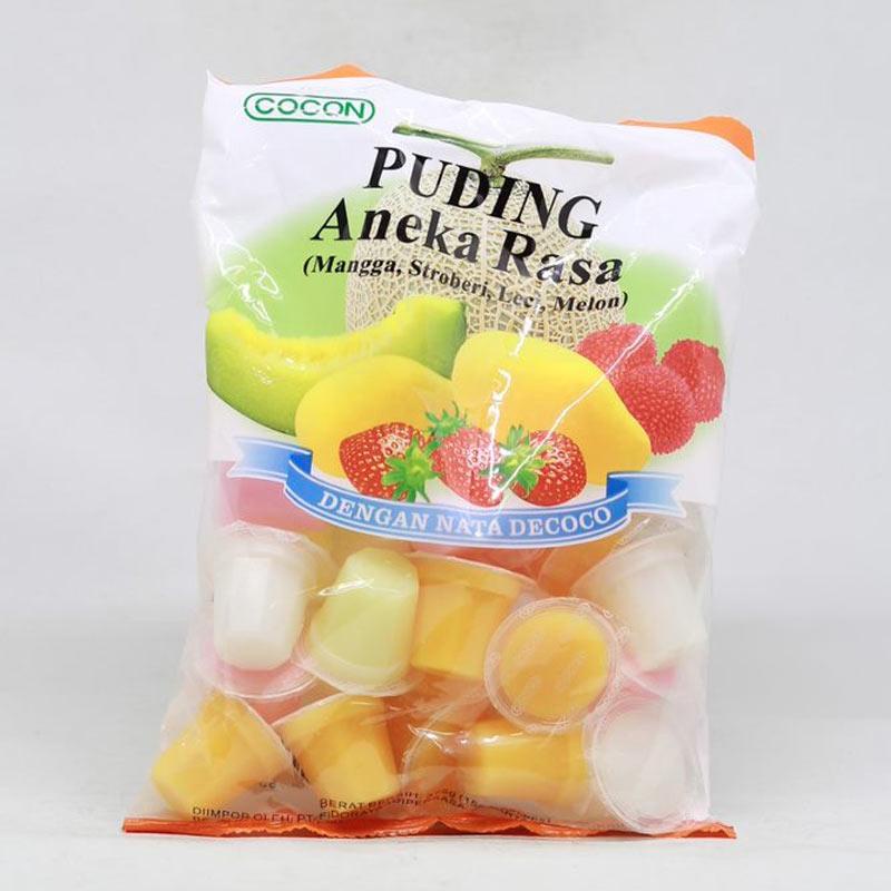 [HALAL] Cocon Puding Aneka Rasa Buah (15gr x 25Cups) Dengan Nata Decoco Kokon