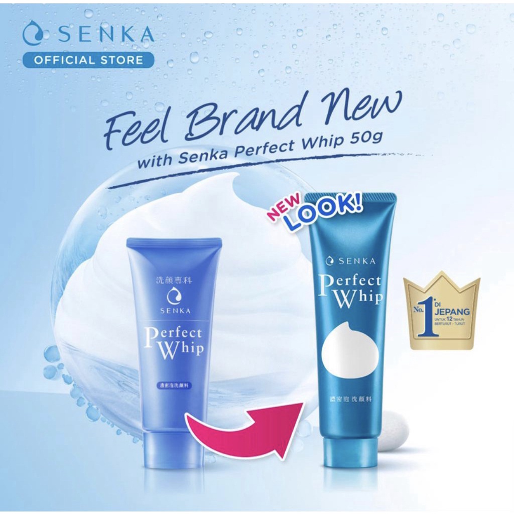 SENKA Perfect Whip Facial Foam From Japan Original 120g 50gr