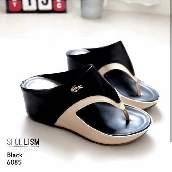 Cafana Sandal Wedges Wanita SDW275 Hitam Wedges