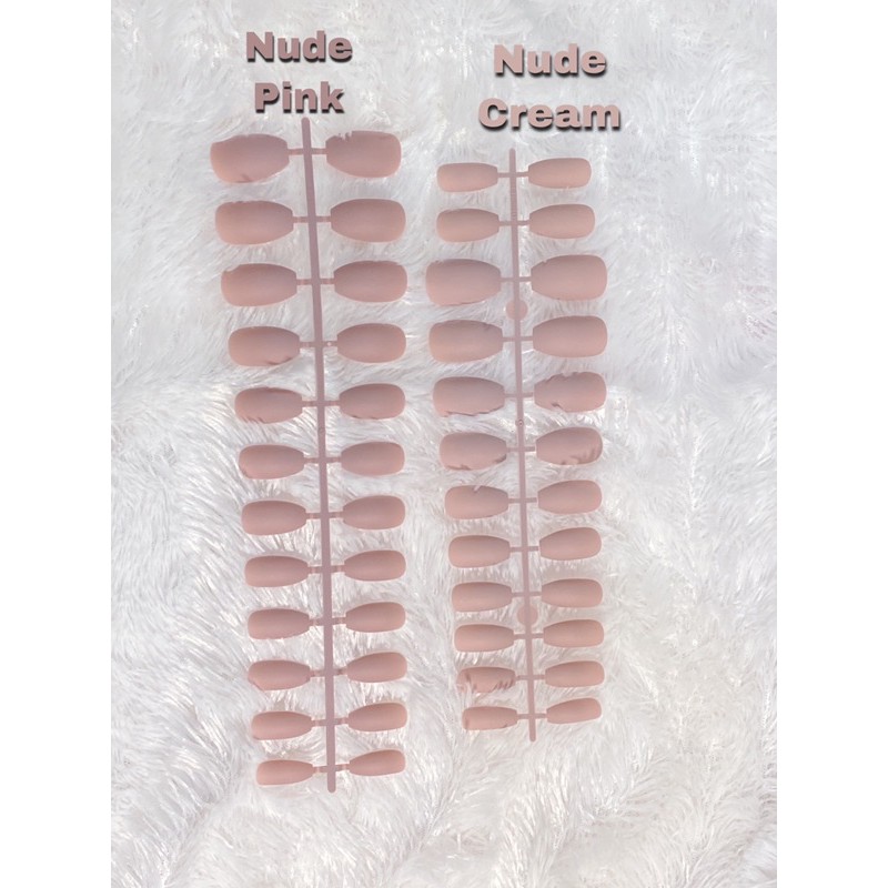 1 set 24pcs kuku palsu matte coffin || belum termasuk lem || fake nails ballerina || kuku palsu dove