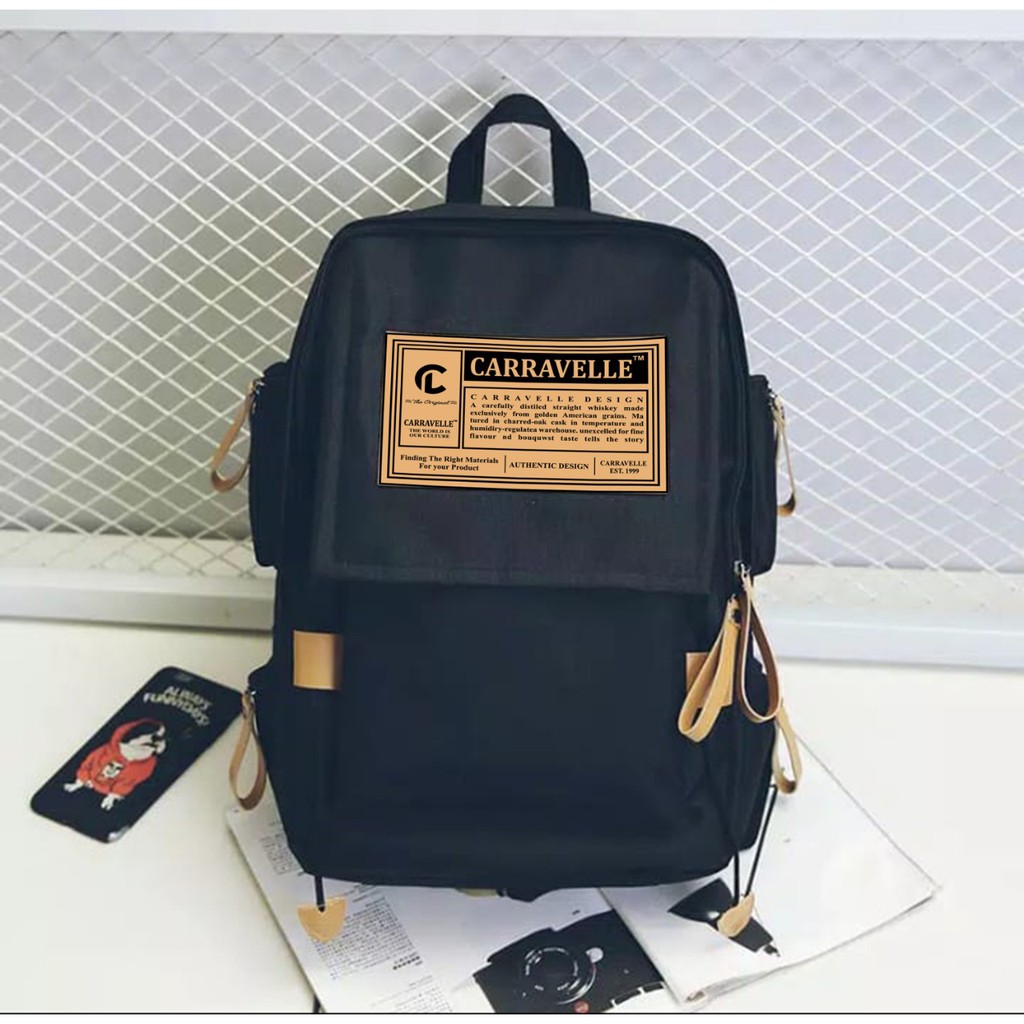 CARRAVELLE BAG  - TAS RANSEL BACKPACK LAPTOP SEKOLAH PRIA SERI CRV 012 C