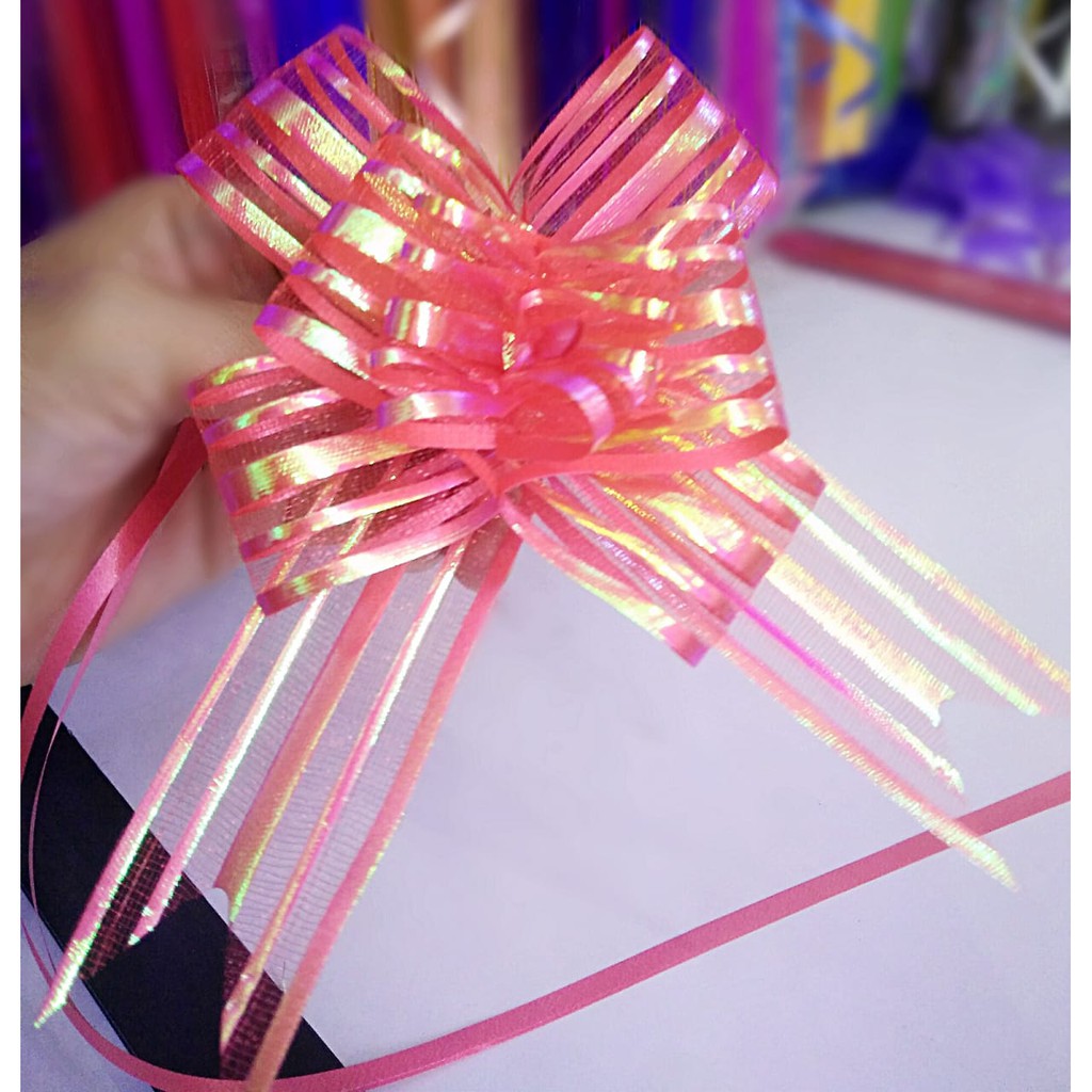 Pita Serut Tanggung Organdi Pita Tarik Lebar 30 mm Panjang 48 cm