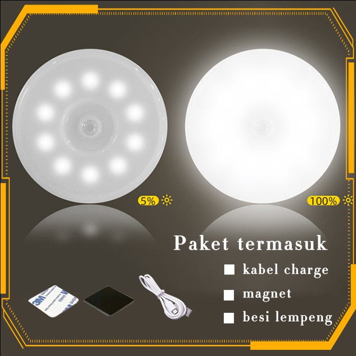 Lampu tidur sensor LED otomatis lampu malam cas smart 1000mAH / Lampu Tidur Sensor / Lampu Tidur Sensor Cahaya / Lampu Tidur Sensor Cahaya Otomatis / Lampu Tidur Sensor Led / Lampu Tidur Sensor Otomatis / Lampu Malam Kamar / Lampu Tidur Dinding / Lampu