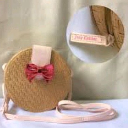 ORIGINAL CROSSBODY BAG WOVEN STRAW JUI CY COUTURE / TAS MINI BULAT ANYAMAN BULAT