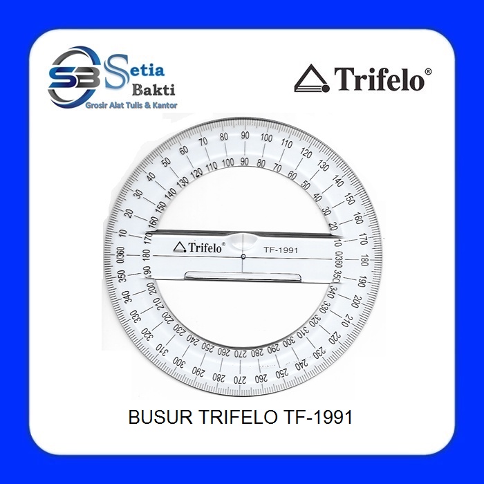 

TRIFELO Penggaris Busur 360 Derajat 12 cm TF 1991 - 1 Pcs