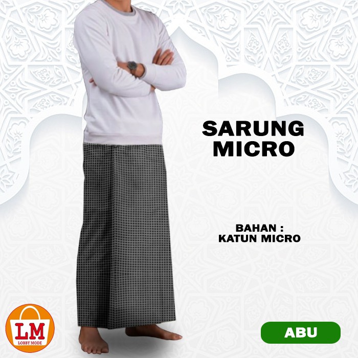 TERMURAH TERBARU Fashion Pria Muslim SARUNG MICRO Bahan Katun Micro Ukuran Jumbo Dewasa LMS 24239