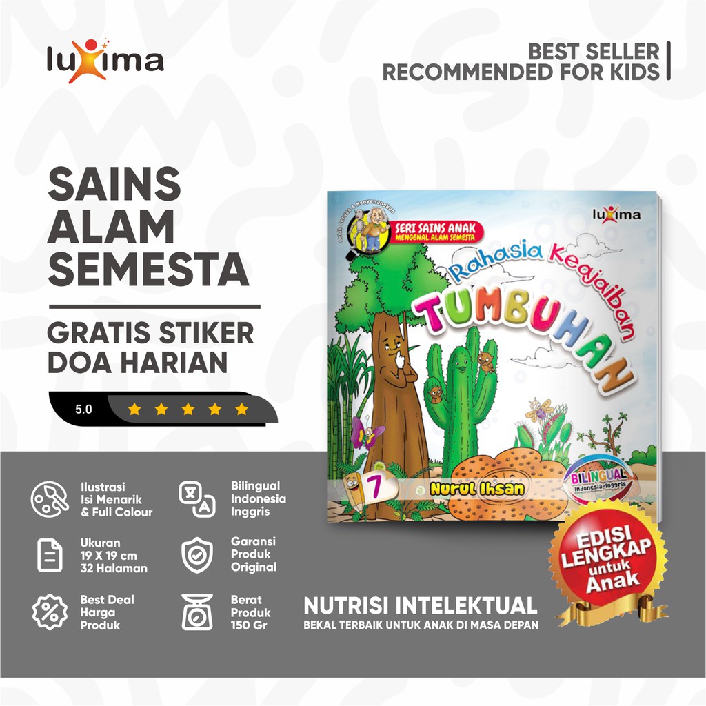Rahasia Keajaiban Tumbuhan - Seri Mengenal Alam Semesta 7 / Buku Belajar Pengetahuan Sains Anak Berg