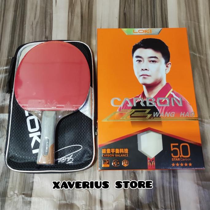 HARGA TERBAIK BAT/BAD PINGPONG LOKI 5 STAR CARBON ORIGINAL
