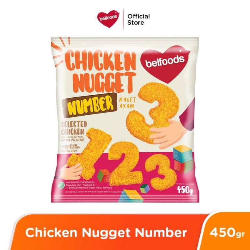 

CHICKEN NUGGET NUMBER BELFOODS 450 GR