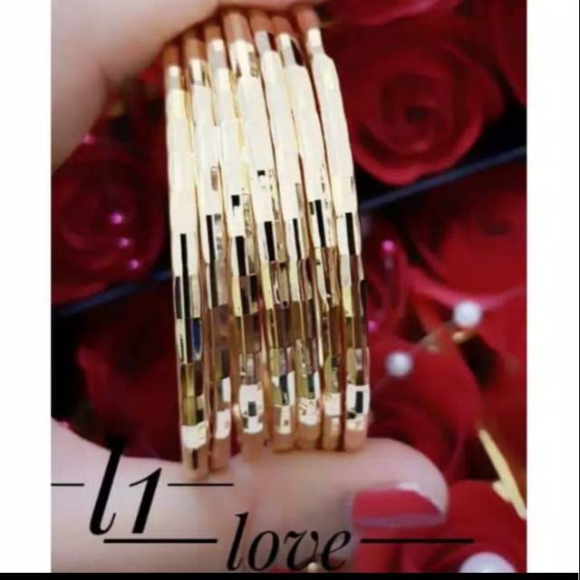 Xuping gelang lapis emas 24k 1313