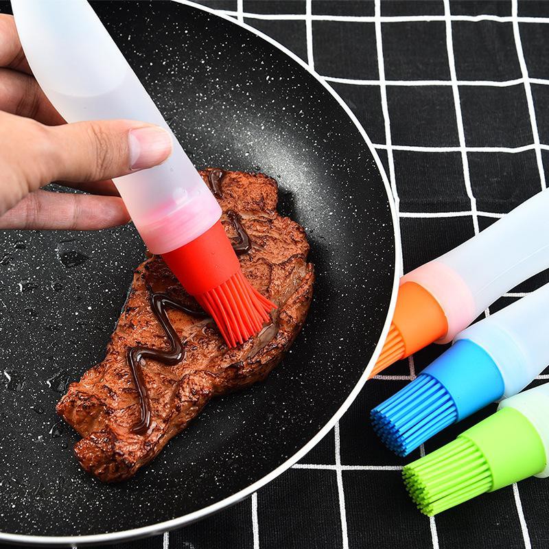 (BOW) Botol Kuas Minyak Silikon Basting Oil Brush Silicone Silicone Brush Oil 2HG35