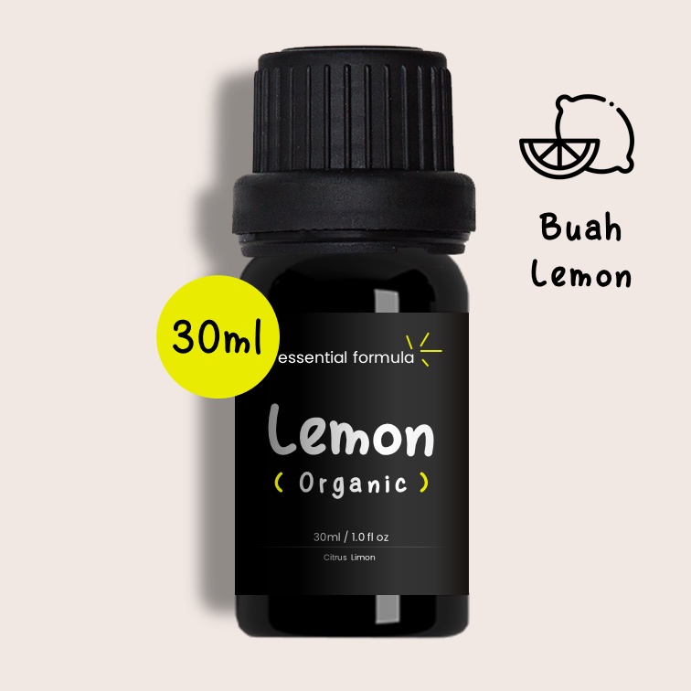 30ml Organic Lemon Essential Oil Buah Lemon Murni 100%