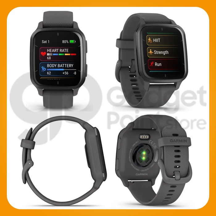 Garmin Venu SQ 2 Non Music - Garansi TAM 2 Tahun - Shadow Gray