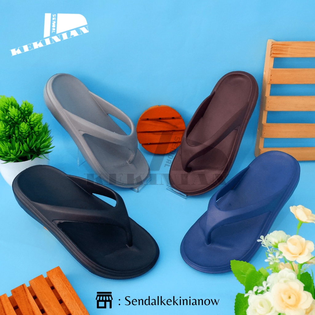 Sandal jepit dewsa/ sandal jepit pria Karet rumah outdoor