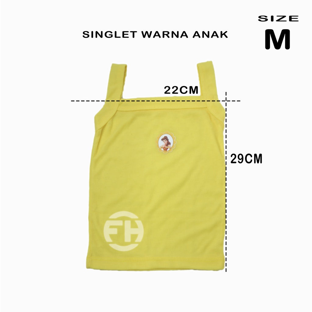 KAOS DALAM ANAK WARNA WARNI / SINGLET ANAK UKURAN XL