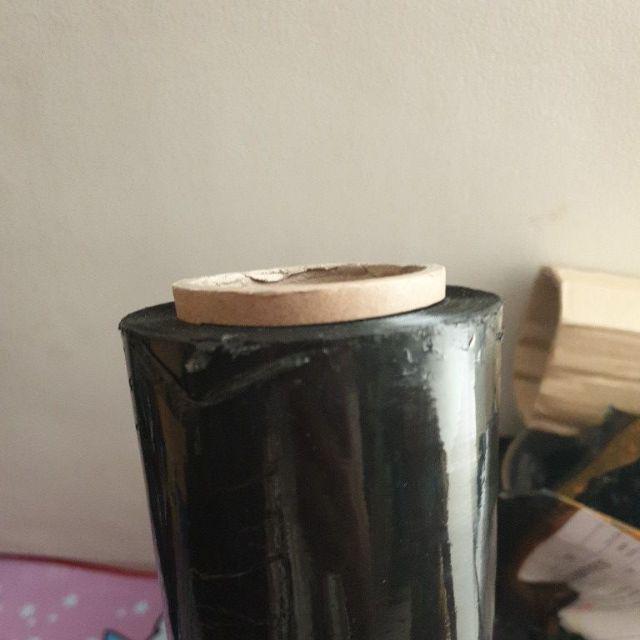 Plastik Wrapping Stretch Film Hitam<br />tipe F 50cmx150meter<br />tebal 2 Mc