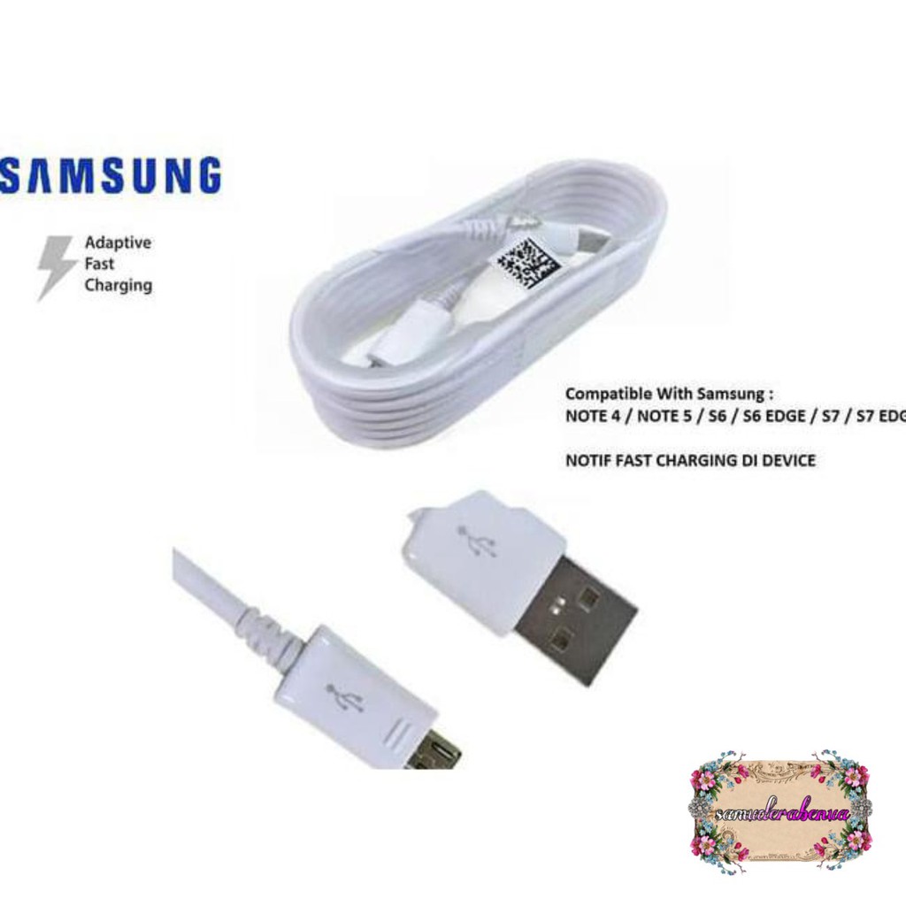 Kabel cable data Samsung NOTE4 5 S7edge J2prime J7pro grandprime original Fast Micro 1.5meter SB1051