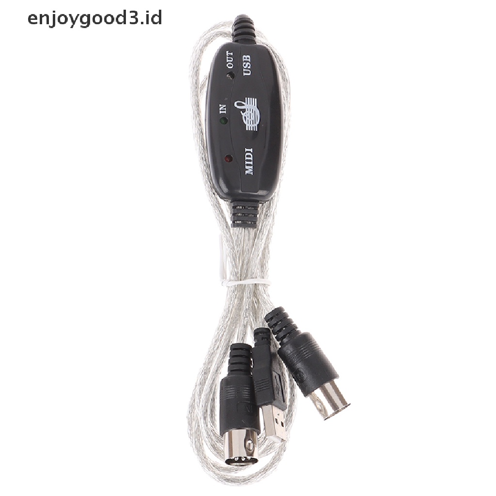 Kabel Adapter Converter Usb In-Out Midi Interface Untuk Pc / Keyboard Musik (Dd)