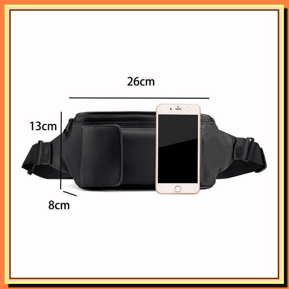 Tas Pinggang Waistbag Tas Selempang Eger1989 Waistbag Waterproof Hitam Trm  Denis - Waistbag Modis W