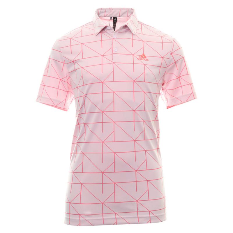 baju golf adidas golf jacquard line polo original