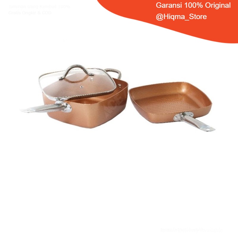 Culinart Ceramic Square Cookware Set Of 3 by ace hardware