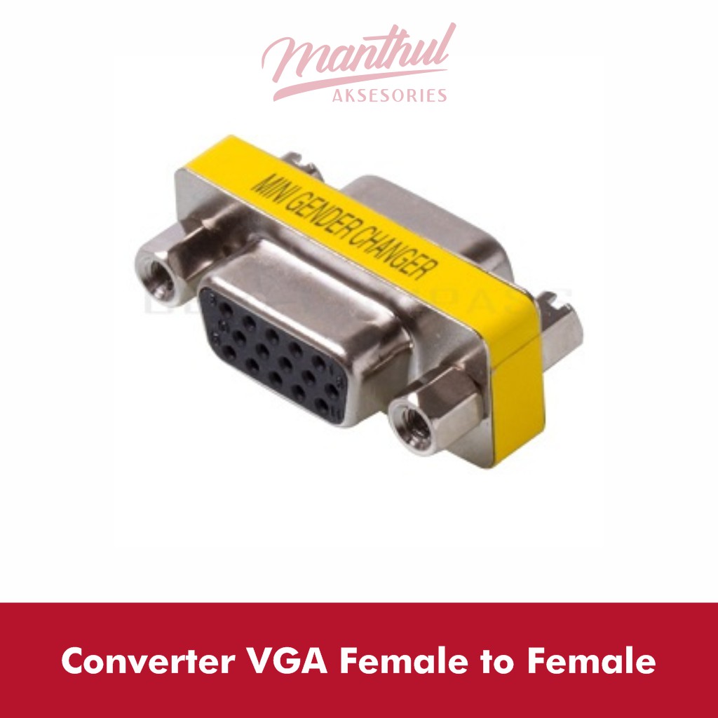 Converter Gender VGA Female to Female