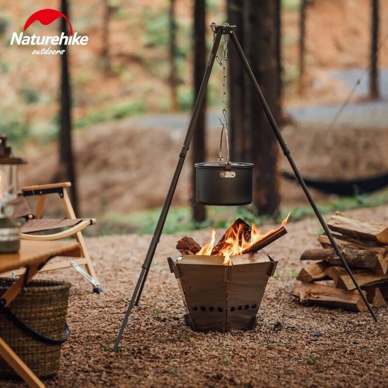 STAINLESS STEEL FIRE RACK NATUREHIKE NH21SK002/WADAH ARANG CAMPING