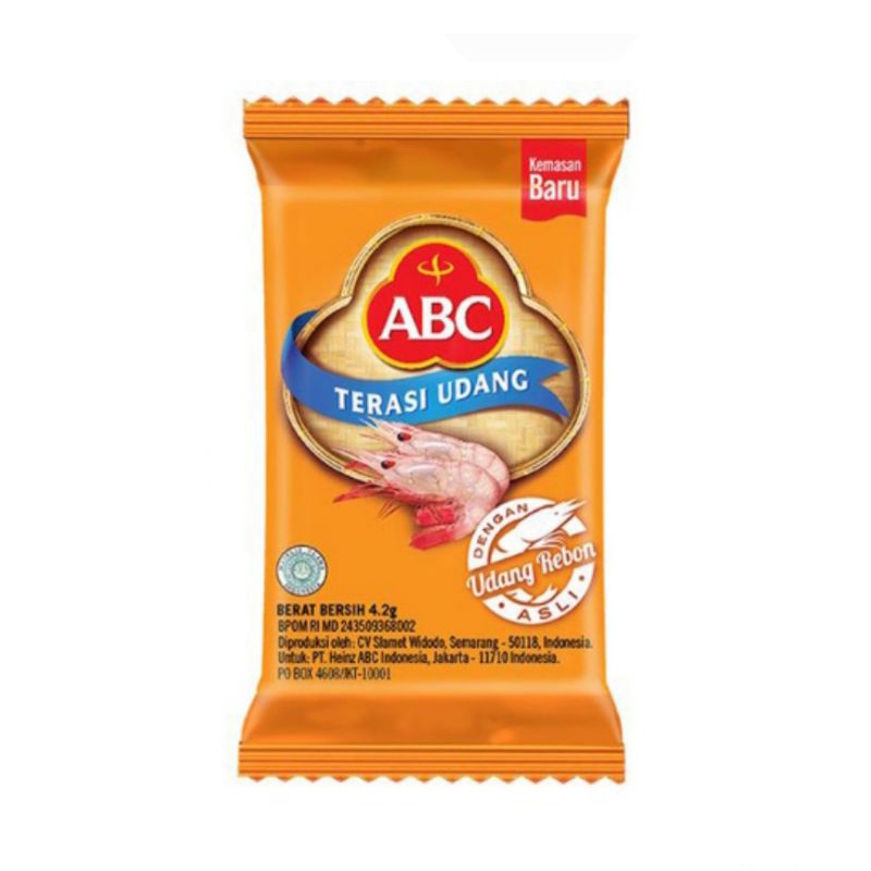 

ABC Terasi Udang kemasan sachet kecil isi 20 x 4.2g