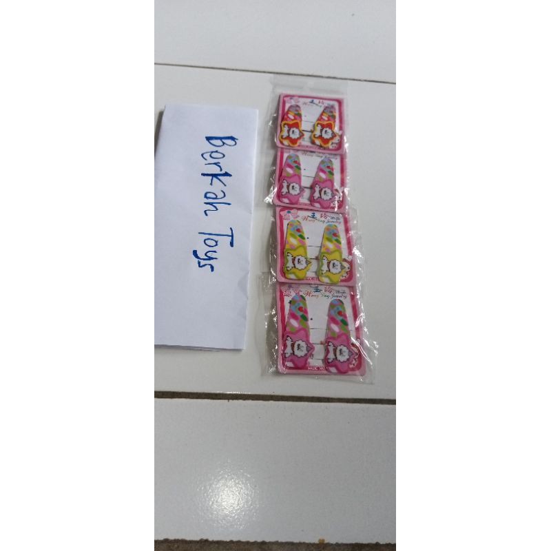 JEPIT RAMBUT ANAK LUCU GAMBAR KARAKTER HELLO KITTY DAN FROZEN TOKO GROSIR MAINAN ANAK SERBA SERIBU