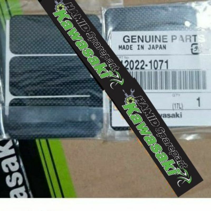 lidah membran carbon kx 125 kx125 pnp ninja r r original kawasaki 100 persen ori