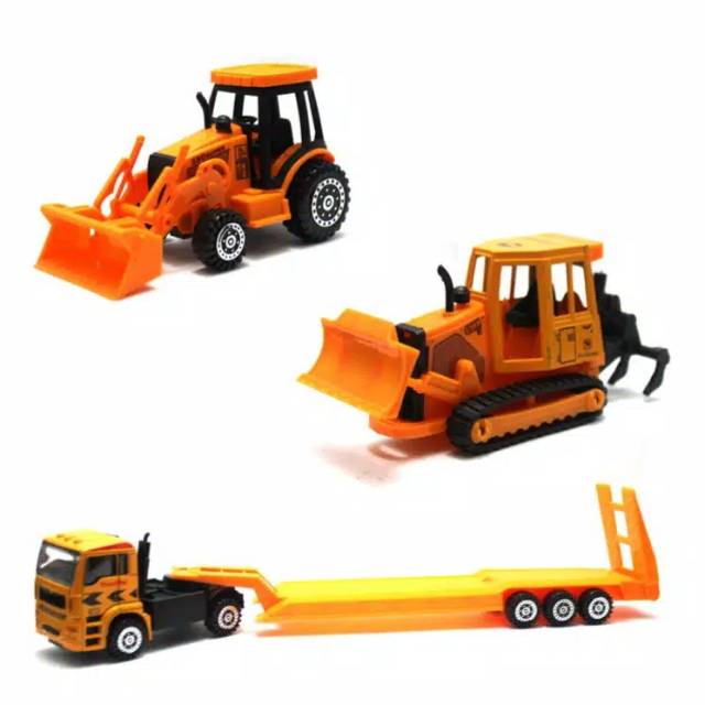 Die Cast Alat Berat bego dan shovel Construction Truck