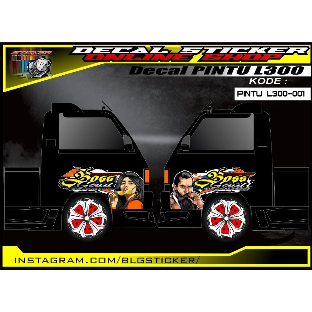 stiker decal pintu L300 custom terbaru
