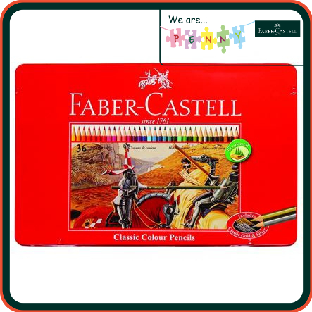 

Pensil Warna 36pcs Kaleng Faber Castell Classic Colour Pencil Tin Case 100% Original