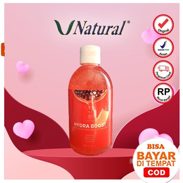 V Natural Brightening Body Wash 300ML | Pomegranate Pomegrante | Daily Herbs Temulawak Curcuma | Greenie