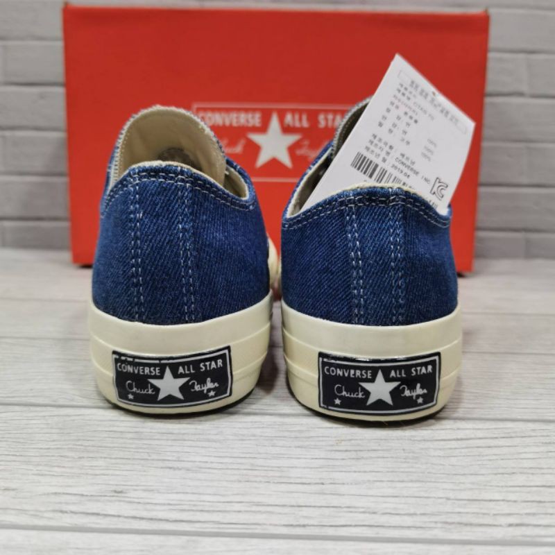 SEPATU SNEAKERS CONVERCE ALL-STAR CHUCK TAILOR 70S DENIM LOW SIZE 36-40