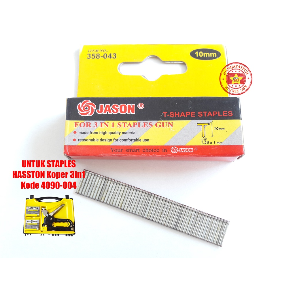 

Isi Staples Tembak Model Paku 10mm Jason
