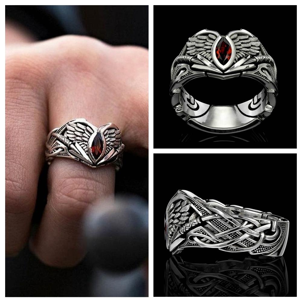 Lily Mens Rings Logam Baru Hip Hop Perak